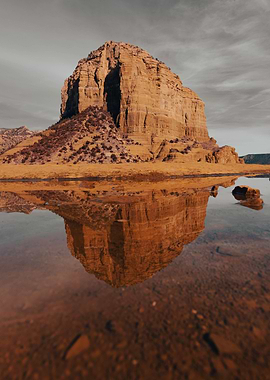 Rock Formation Reflection Bell Rock Arizona