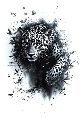 Black and White Jaguar