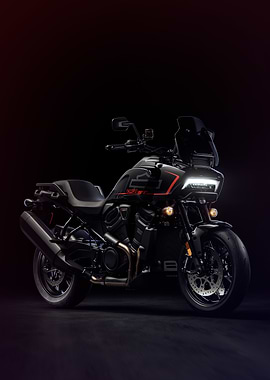 Black Motorcycle Harley