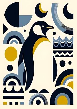 Penguin Geometric Art