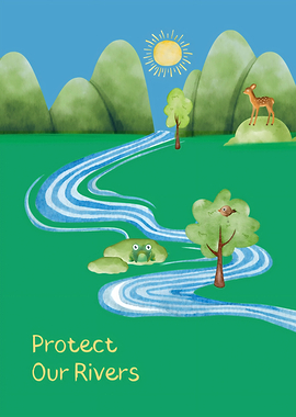 Protect Our Rivers Illustration