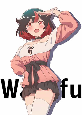 Anime Girl in Pink Dress