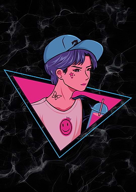 Anime Boy with Drink