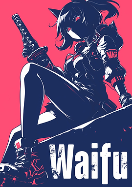 Waifu Anime Girl with Sword