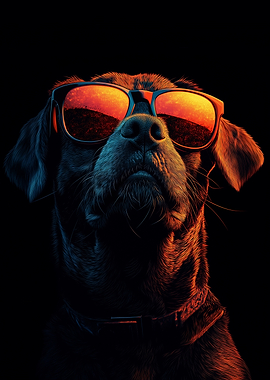 Dog in Sunglasses