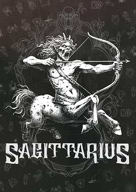 Sagittarius Zodiac Illustration