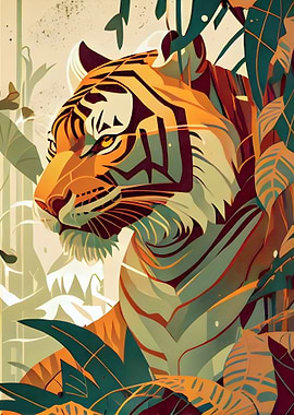 Tiger in Jungle