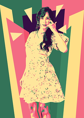 Pop Art Woman in Dress