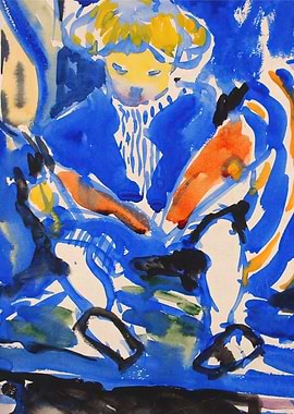 Child Reading by H. Lyman Saÿen