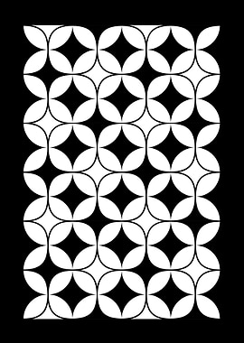 Geometric Black and White Pattern