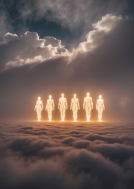 Light Beings in Clouds Too