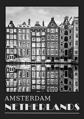 Amsterdam Photo Travel Poster
