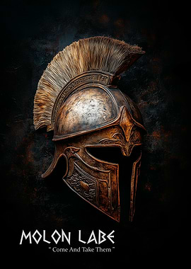 Spartan Helmet Molon Labe