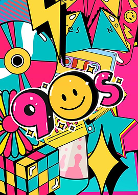 90s Retro Pop Art