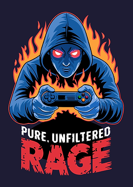 Gamer Rage Illustration