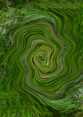 Abstract Green Swirl1DG