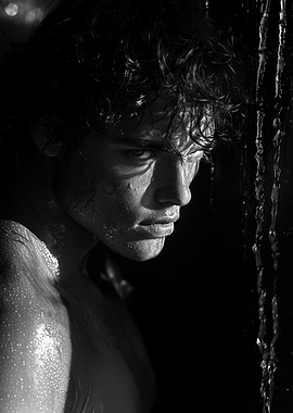 Man with Wet Hair
