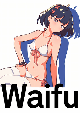 Anime Waifu in Bikini