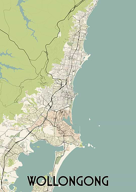 Wollongong City Map