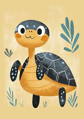 Cute Cartoon Turtle