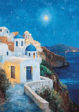 Greek Island Night