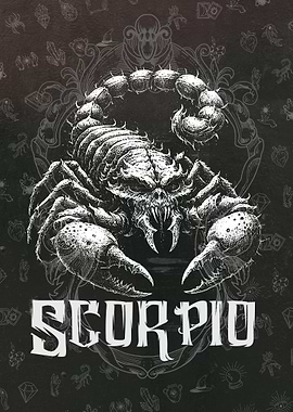 Scorpio Zodiac Sign Illustration