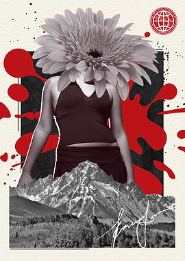 Abstract Collage Art