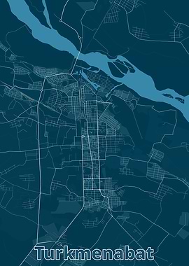 Turkmenabat City Map