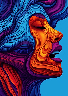 Abstract Woman Portrait