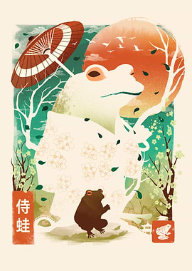 Frog in Japanese Garden