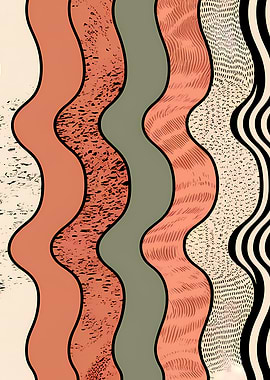 Abstract Wavy Pattern