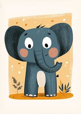 Cute Cartoon Elephant