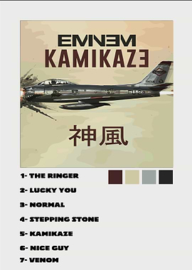 Eminem Kamikaze Music Album Cover