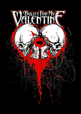 Bullet For My Valentine Skull Heart