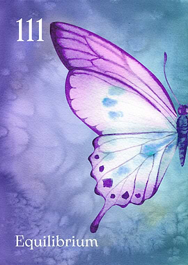 Butterfly Watercolor Art Equilibrium