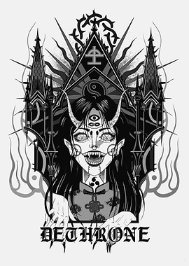 Gothic Demon Girl Art