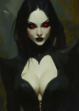 Crimson Eyed Gothic Queen