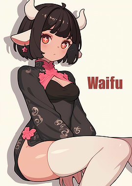 Anime Cow Girl Waifu