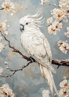 White parrot in Bloom