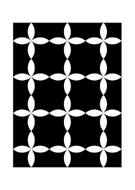 Black and White Geometric Pattern