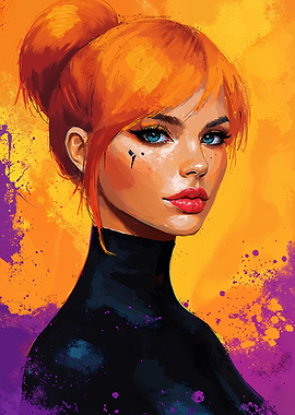 Redhead Woman Portrait