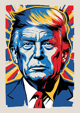 Trump Portrait Pop Art