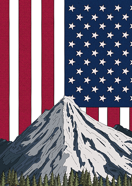 American Mountain Landscape