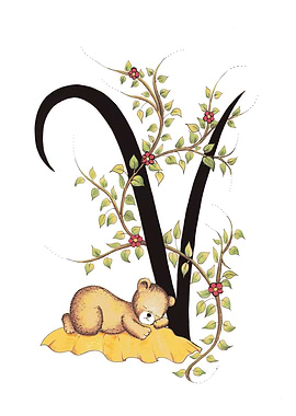 Sleeping Bear Letter V
