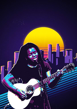 Tracy Chapman Retro Music Poster