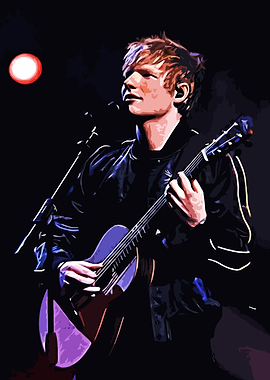 Ed Sheeran Guitar Portrait