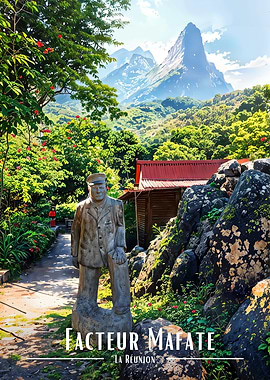 Facteur Mafate Statue