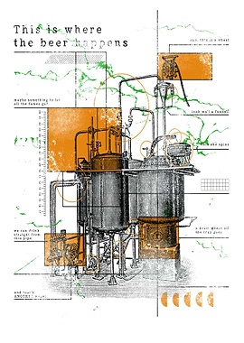 Beer Brewing Illustration