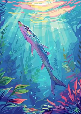 Underwater Fish Illustration