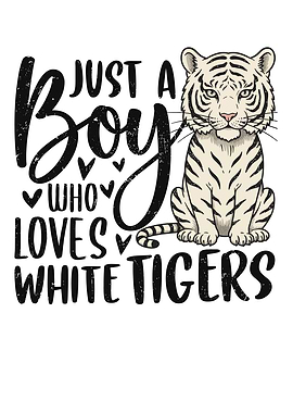 White Tiger Boy Design